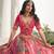 Multicolor embroidered silk semi stitched lehenga
