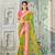Mehndi Green Patola Silk Blend Saree With Blouse