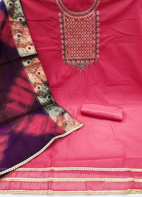 Crimson Embroidered Chanderi Salwar 2