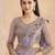 Lavender Embroidered Fancy Fabric Saree With Blouse
