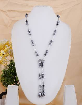 Grey pearl necklaces 1