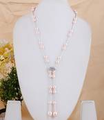 Pink pearl necklaces