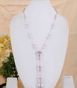 Pink pearl necklaces