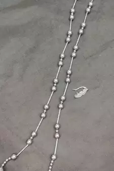 Pink pearl necklaces