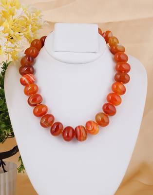 Orange onyx necklaces 1