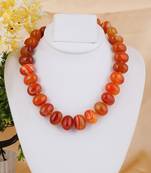 Orange onyx necklaces