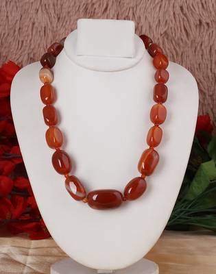 Orange agate necklaces 1