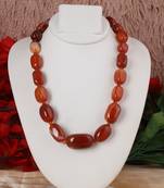 Orange agate necklaces