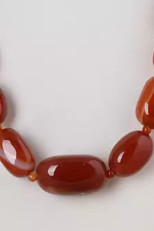 Orange agate necklaces