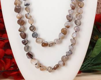 Brown agate necklaces 2