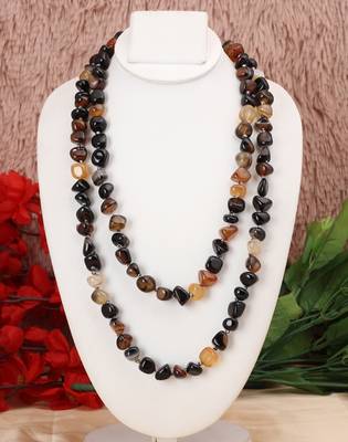Brown agate necklaces 1
