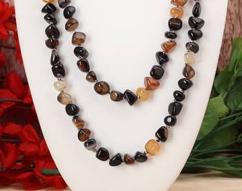 Brown agate necklaces 2
