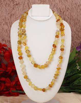Yellow agate necklaces 1