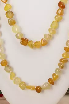 Yellow agate necklaces