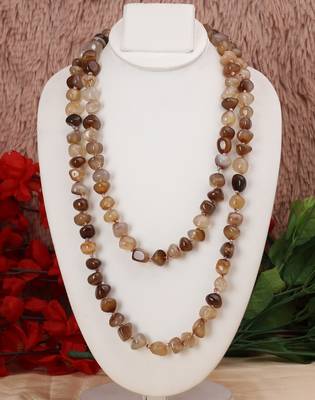 Brown agate necklaces 1