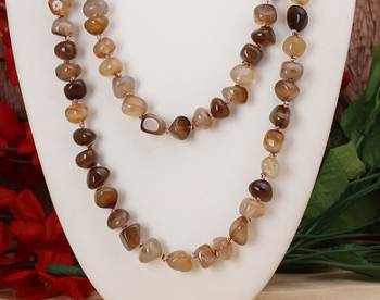 Brown agate necklaces 2