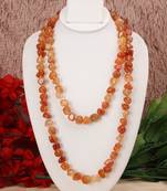 Orange agate necklaces