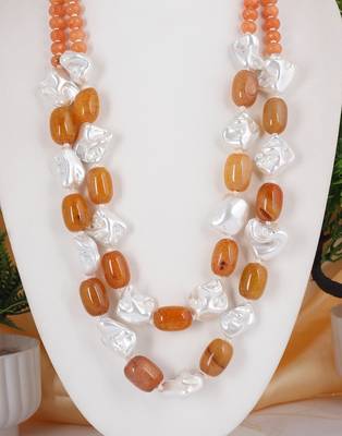 Orange onyx necklaces 2