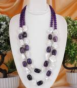 Purple onyx necklaces