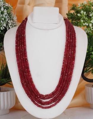 Red onyx necklaces 1
