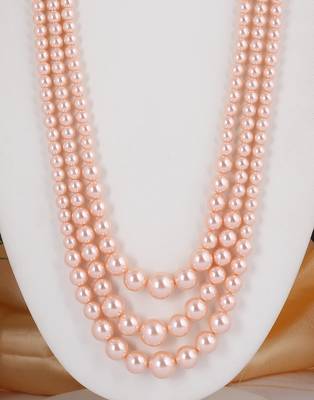 Pink pearl necklaces 2