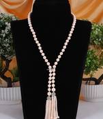 Pink pearl necklaces