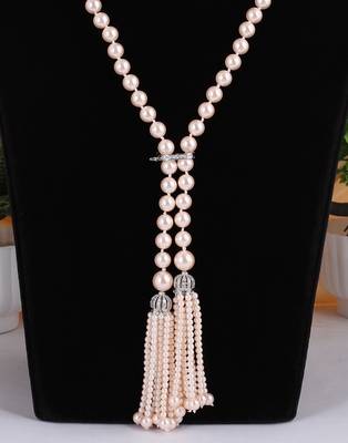 Pink pearl necklaces 2