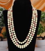 Multicolor pearl necklaces