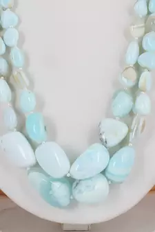 Blue necklaces