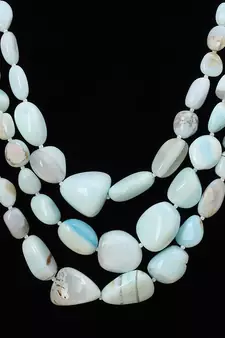 Blue necklaces