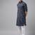 Men Indigo Regular Pure Cotton Pathani Printed Men's Kurta With White Salwar