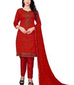 Red Colour Sequins Work Stylish Partywear Salwaar Kameez