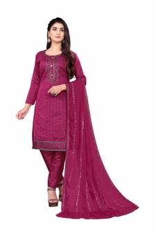Burgundy Colour Designer Sequins Work Stylish Partywear Salwaar Kameez
