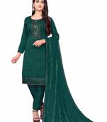 Green Colour Sequins Work Stylish Partywear Salwaar Kameez