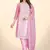 Pink Colour Organza Fabric Smart Embroidery Work Salwaar Kameez