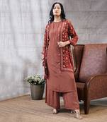 Zahra Red Printed Kurta Set