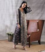 Dilara Brown Embroidered Kurta Set