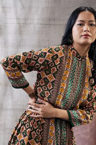 Taahira Multi Color Printed Long Dress