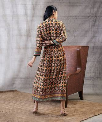 Taahira Multi Color Printed Long Dress 5