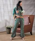 Taahira Green Printed Co-Ord Set