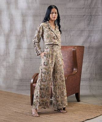 Mehr Beige Printed Co-Ord Set 2