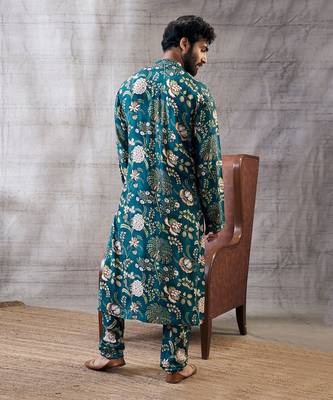 Mehr Green Printed Kurta Set 5