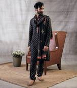 Zahra Black Printed Kurta Set