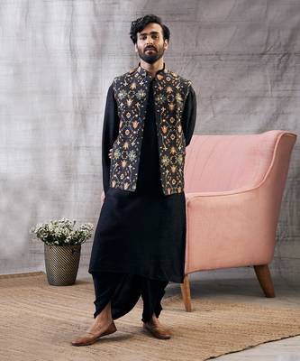 Zahra Black Printed Bundi Set 1