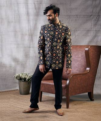Zahra Blacket Printed Jacket Set 1