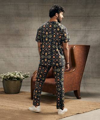 Zahra Black Printed Co-Ord Set 4