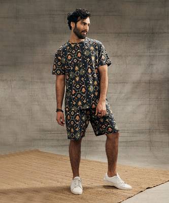 Zahra Black Printed Co-Ord Set 1