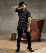 Zahra Black Printed Shirt With Pants