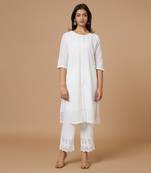 White Cutwork Kurta