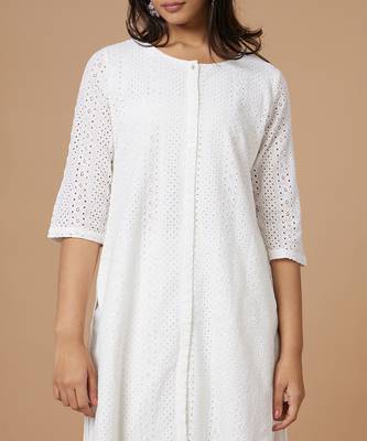 White Cutwork Kurta 2
